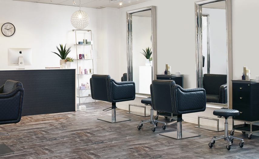 Hair Salon Waiting Area Furniture & Retail Shelves Comfortel
