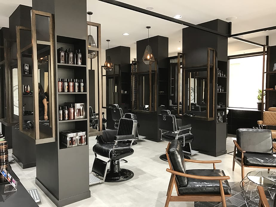 Barbershop design - Sweeny Todds - Comfortel Salon Furniture